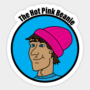 Hot Pink Beanie Sticker